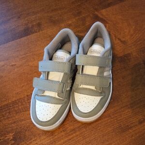 Adidas Kids' Grey and White Sneakers